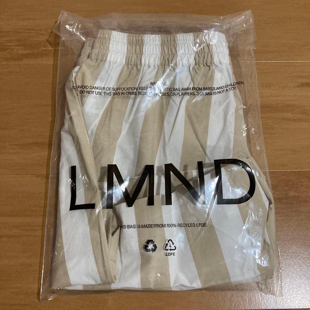 【新品未使用】LMND ストライプ ショートパンツ ベージュ ストライプ