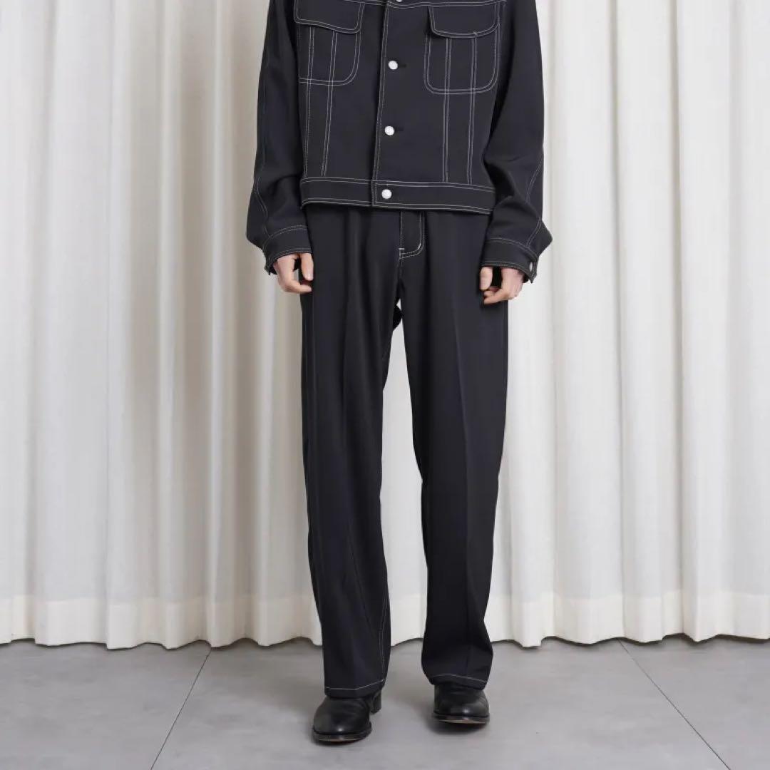 パンツ YOKE 25ss 5P STRAIGHT PANTS BLACK