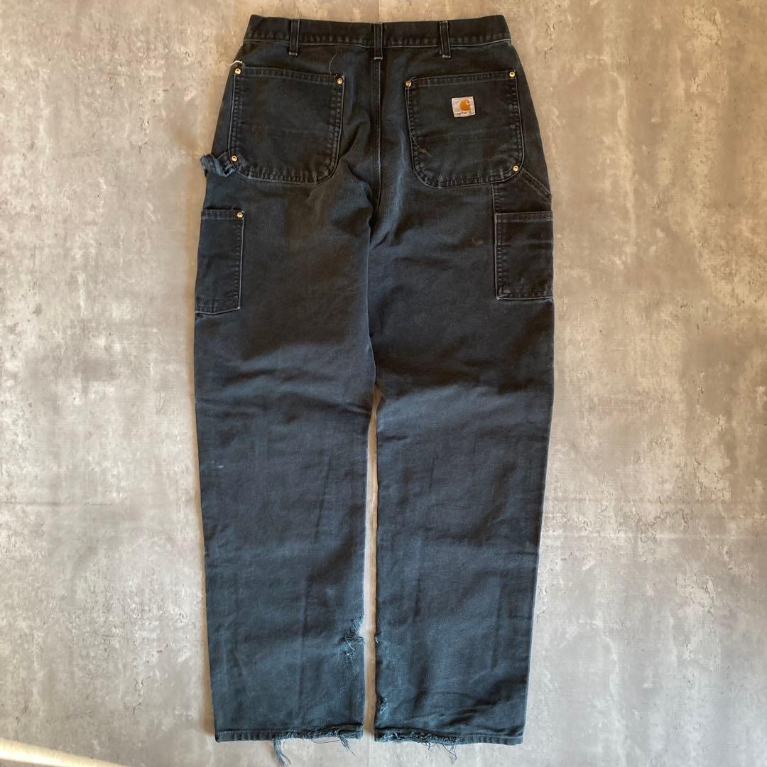 激渋USA製✨Carhartt（W34）ダブルニーペインターパンツ/ワーク