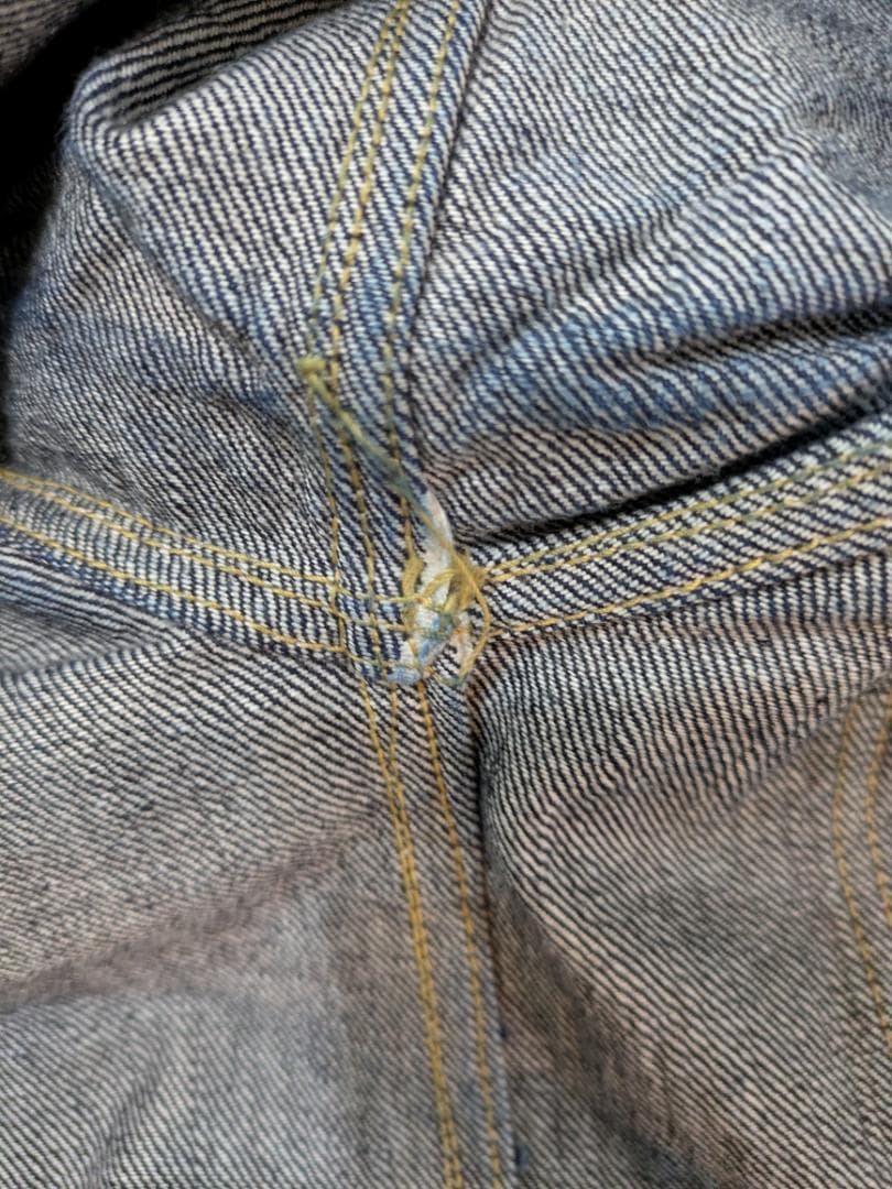 大戦モデルデニムジャケット ハンドメイド 42 Mサイズ Tバック