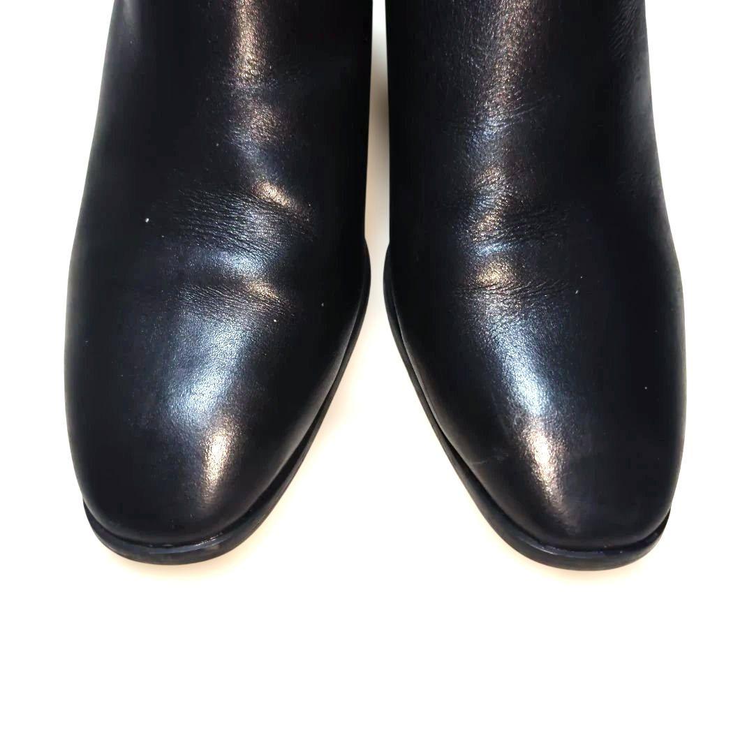 Lui's サイドジップ ヒールブーツ 41 ブラック