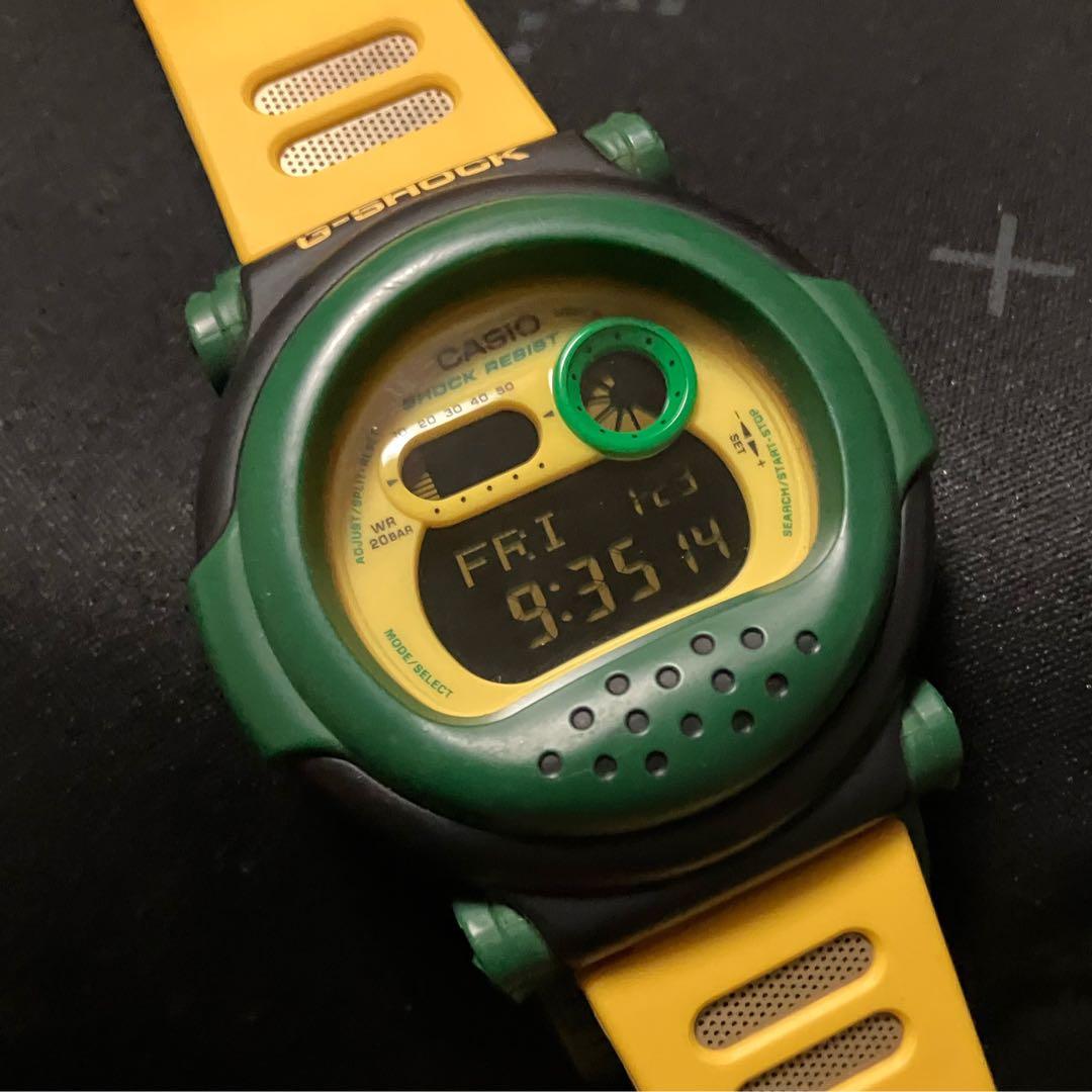 人気のグリーン イエロー ラスタ G-SHOCK Gショック ジェイソン