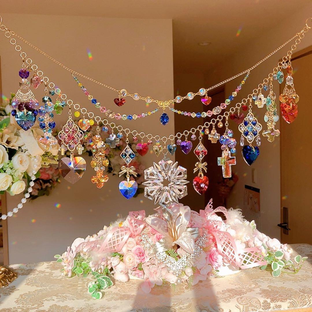 さーちん様♡*.スワロフスキー♡ガーランド.。.:*☆♡*.+サンキャッチャー