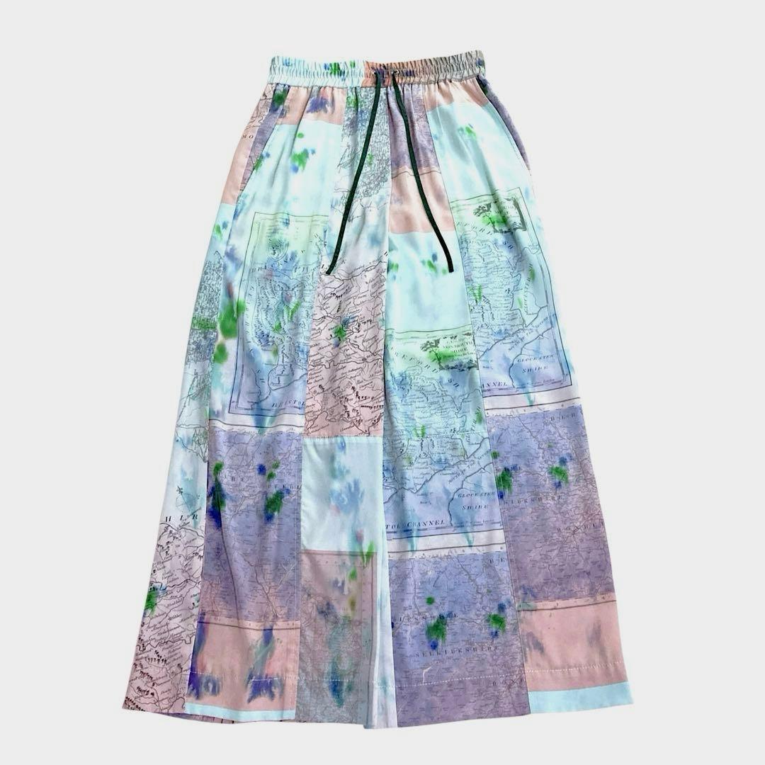 【美品】Paul Smith⭐️マッププリント パンツ38 総柄