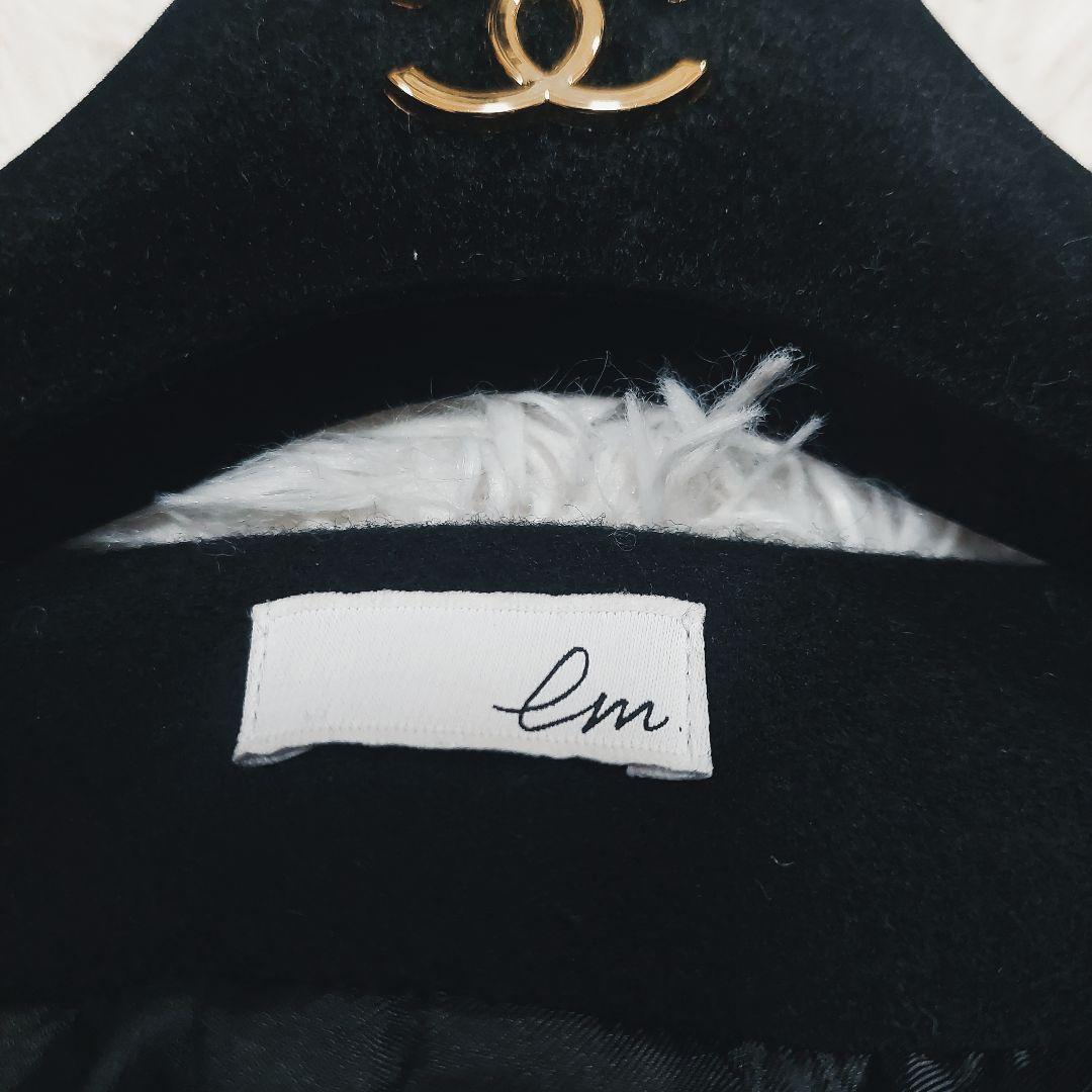 美品 エムドット em. エコファーコート 裾ファー コート