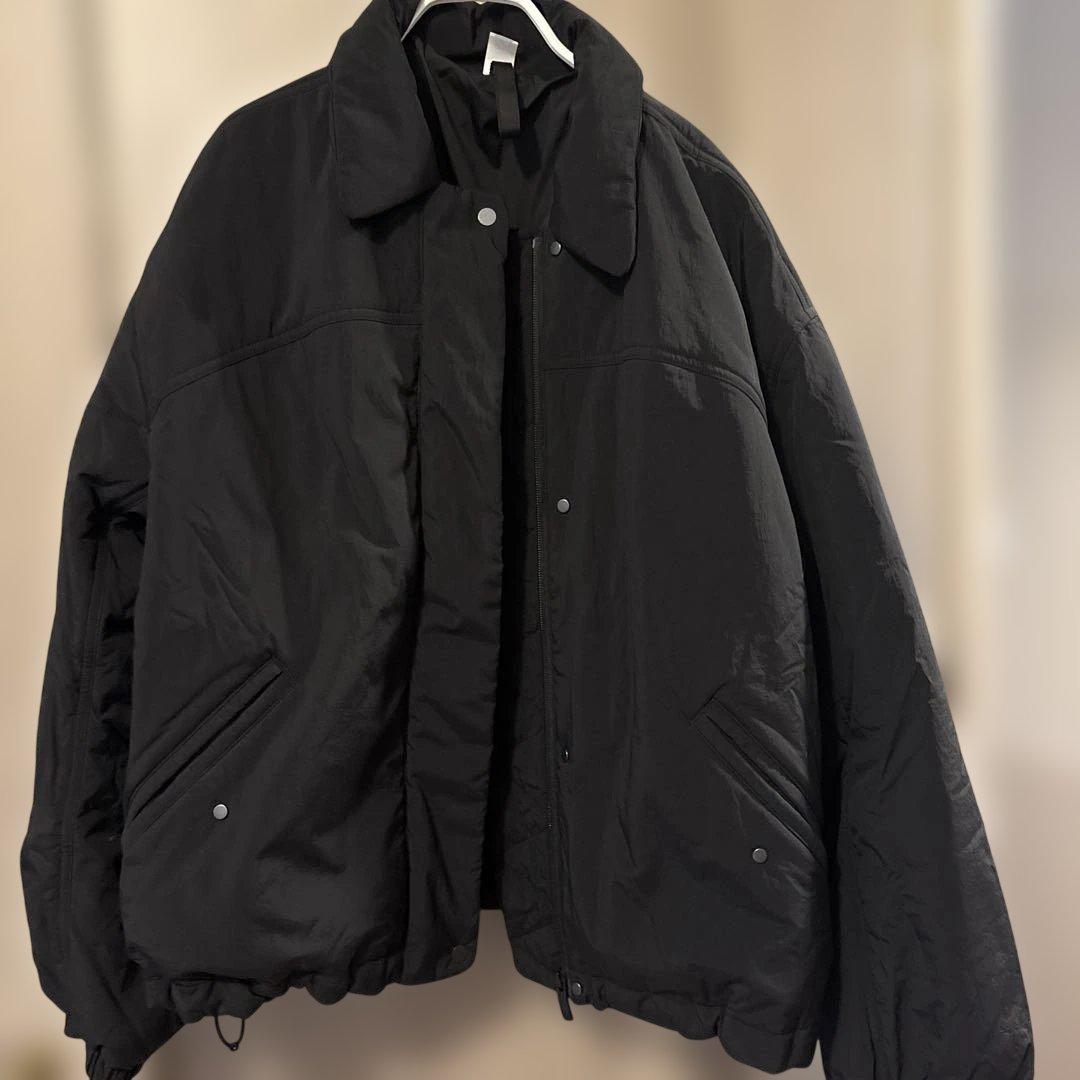 ルルレモンダウンインサレートオーバーサイズ襟付きジャケット