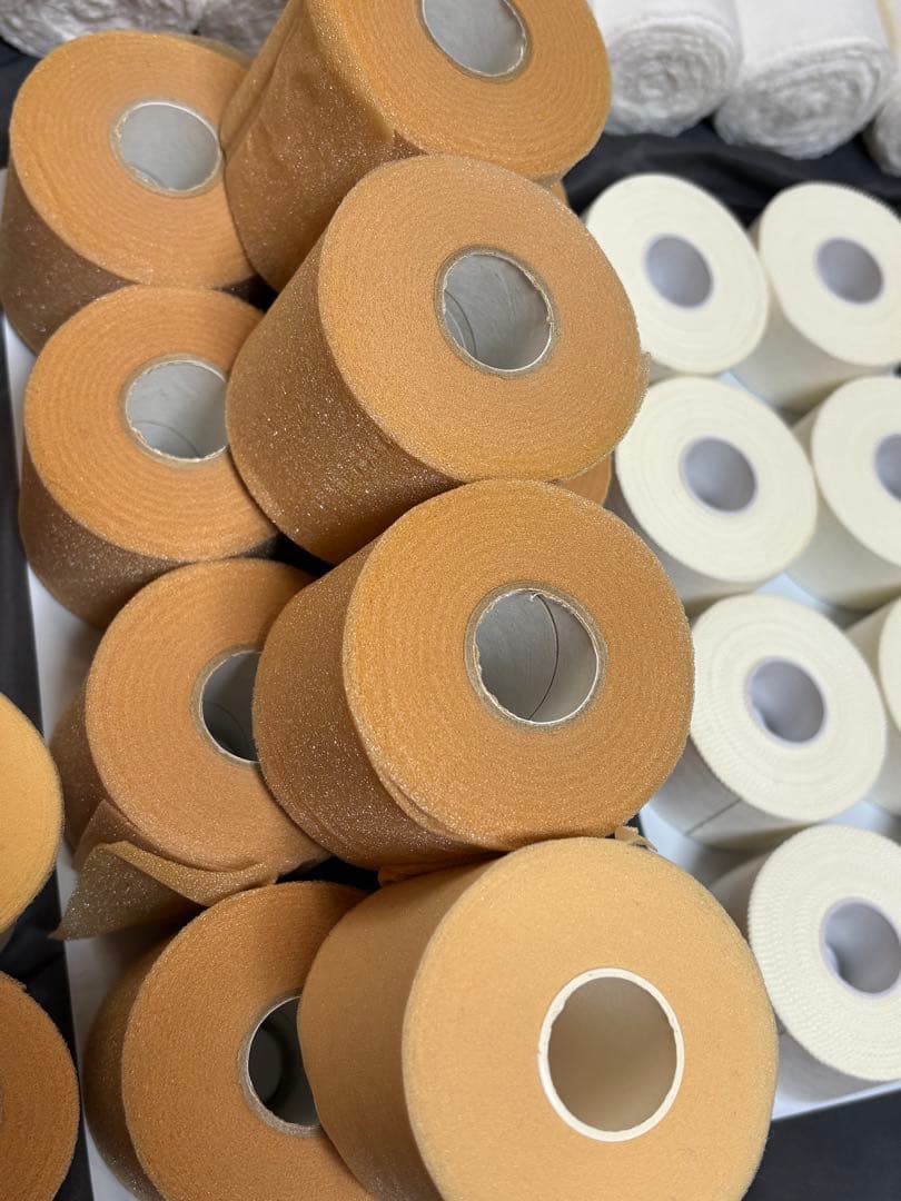 固定材料45点まとめ売り テーピング アンダーラップ 包帯 三角巾 打診器