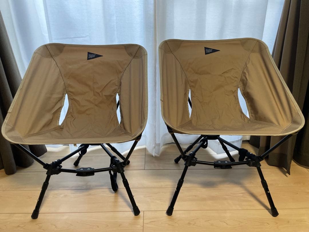 ブルックリンアウトドアカンパニー チェア 2脚セット カーキ