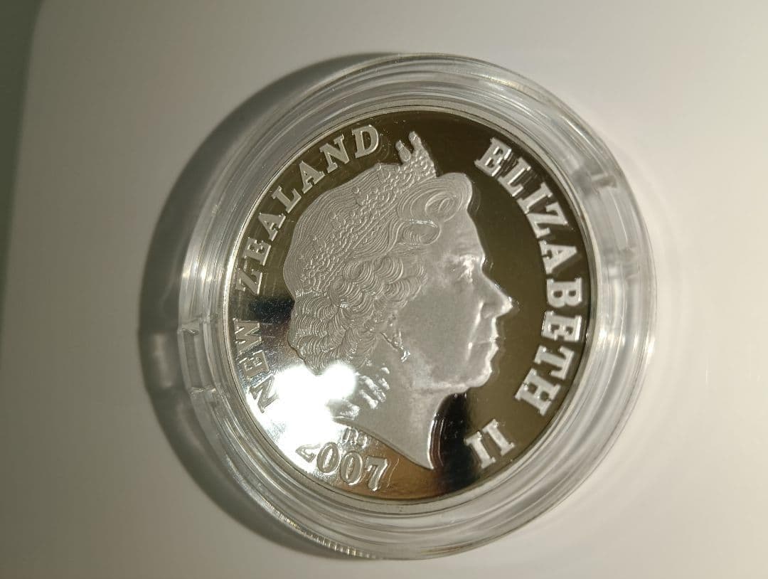 ☆掘出し物☆2007年 1ドル 純銀 プルーフ銀貨 アオラキ/マウント・クック