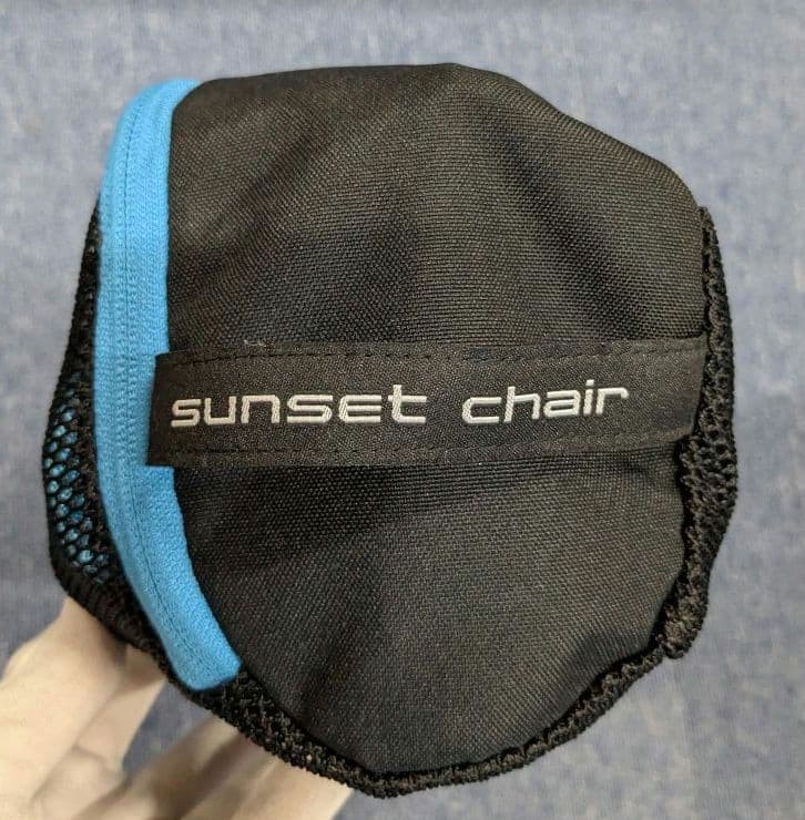 美品 Helinox ヘリノックス サンセットチェア ブルー ブラック
