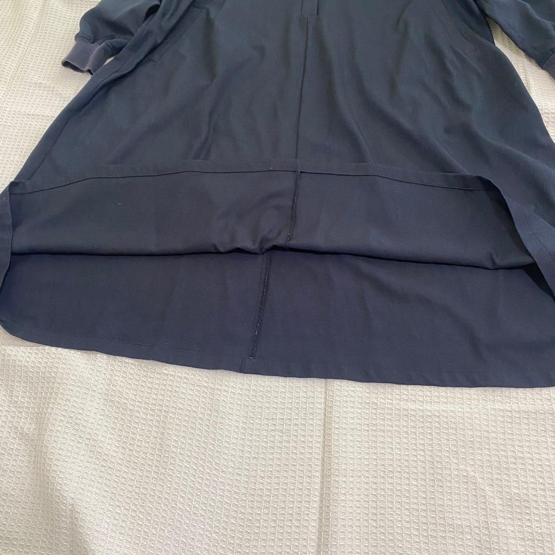 BEARDSLEYチンツワンピース ロングワンピース ゆったり ネイビー