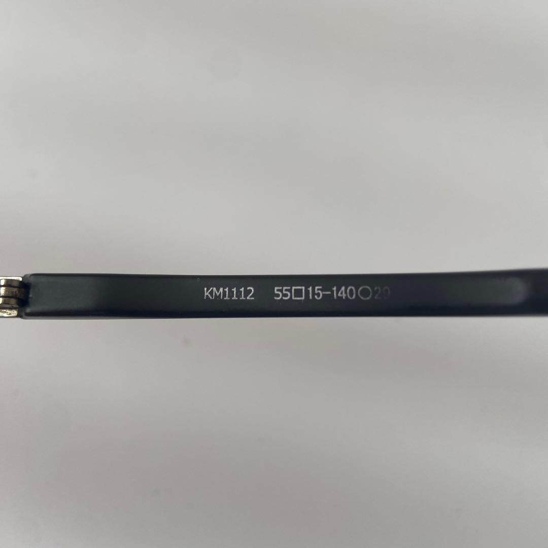 OWNDAYS　Kmoriyama　度付きメガネ　KM1112　シルバー/ブラッ