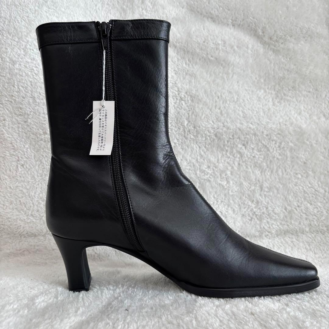 ✨️極美品✨️ BURBERRY バーバリー ショートブーツ レザー 23cm