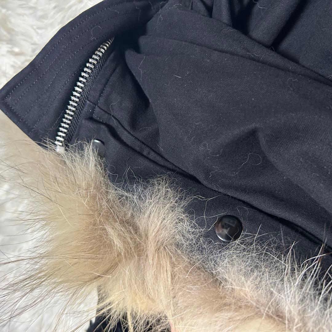 ラッドミュージシャン　モッズコート　N3-B ファー　ブラック　サイズ42