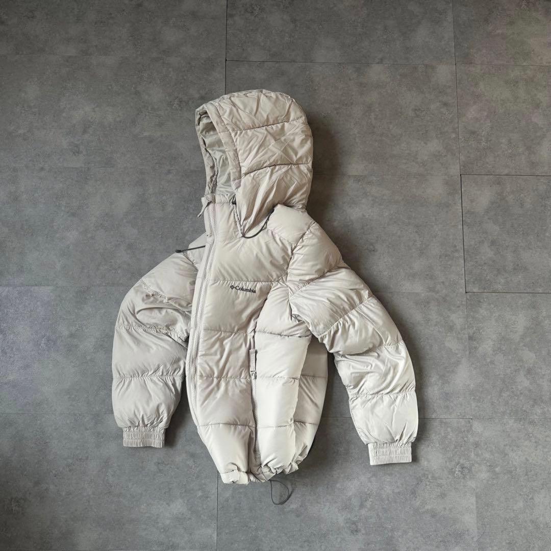【希少カラー⭐️】極暖Columbia ダウンジャケット　ベージュ　白　極美品