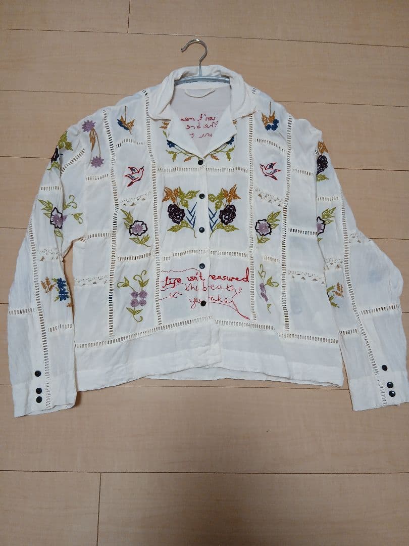 トップス todayful embroidery patchwork shirts