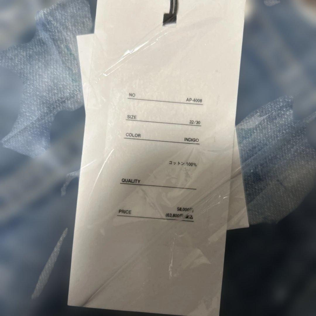 新品 A.PRESSE No.2 Washed Denim 32/30 26SS