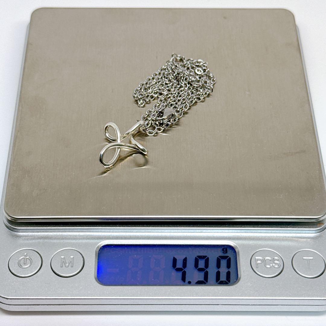 【美品 社外チェーン】TIFFANY&Co. インフィニティ クロス ネックレス
