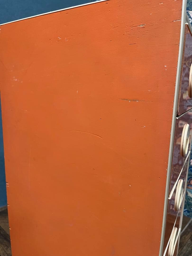 オレンジチェスト 昭和レトロ レトロポップ インテリア 当時物