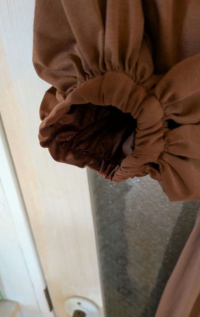 美品　カレンソロジー　ロングワンピース ７分袖　ウエストリボン付