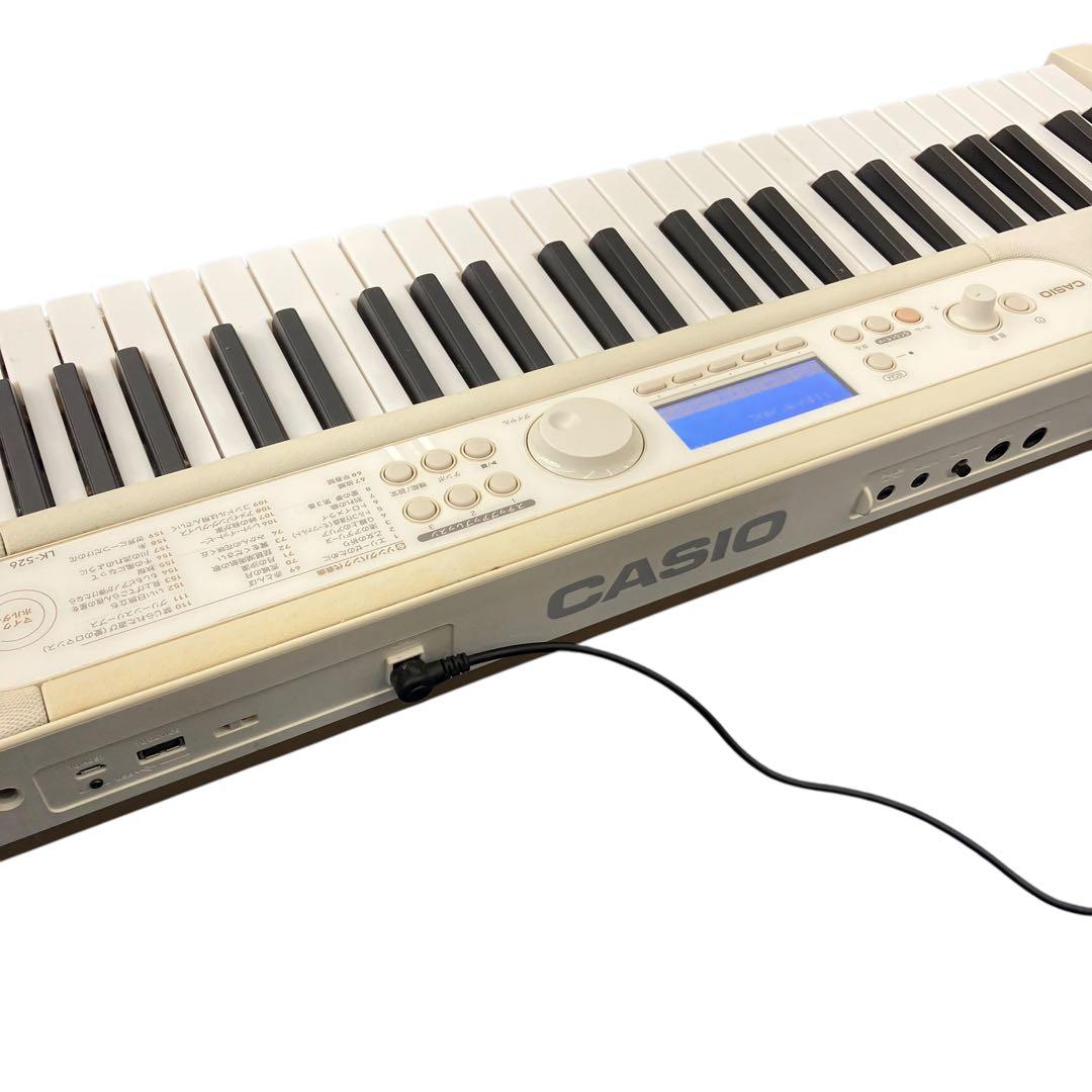 2022年製　CASIO 楽らくキーボード　光ナビゲーション　LK-526