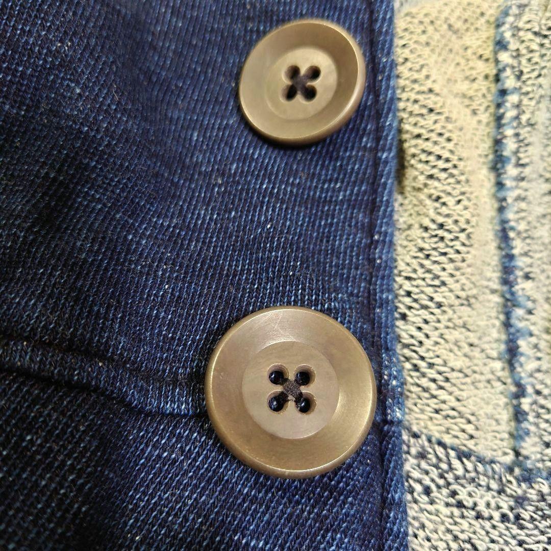 藍染め コットン ジャケット 45rpm 45R Mサイズ ネイビー 日本製