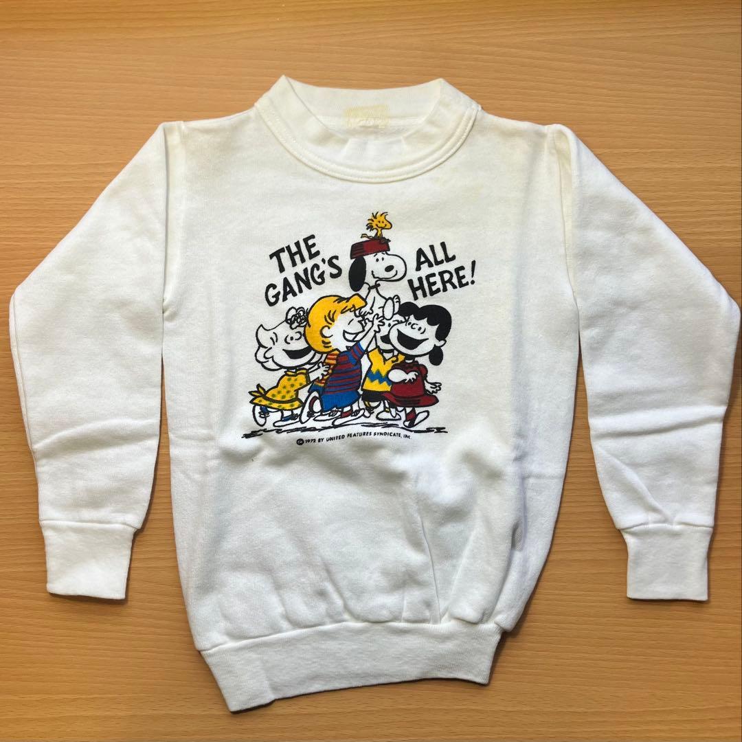 Vintage Snoopy Peanuts kids キッズ トレーナー