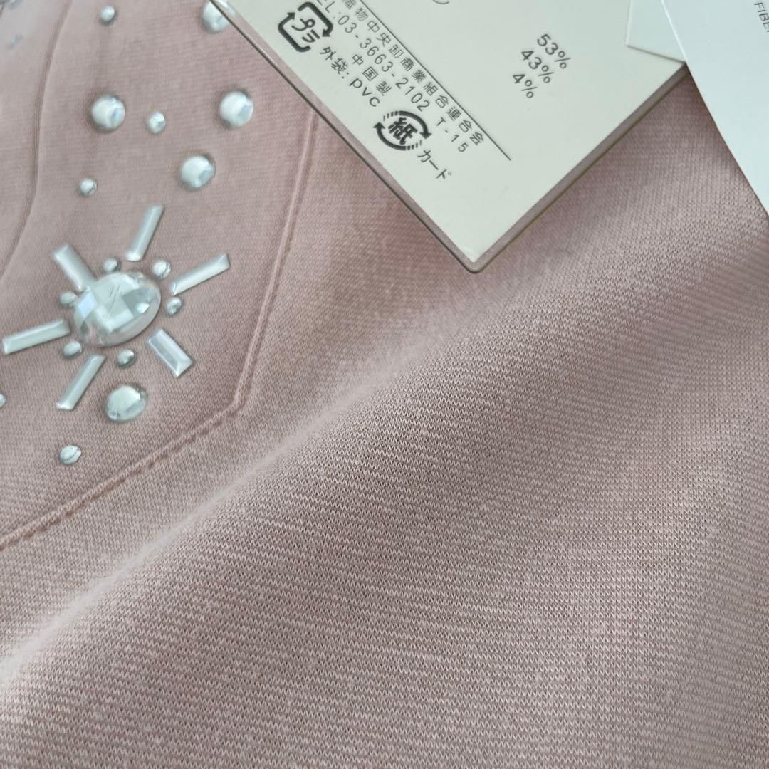 ６３１６【新品】レディースミセストップスカットソー　チュニックブラウスベスト