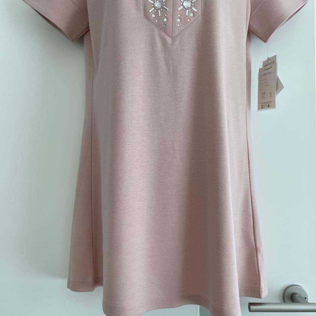 ６３１６【新品】レディースミセストップスカットソー　チュニックブラウスベスト