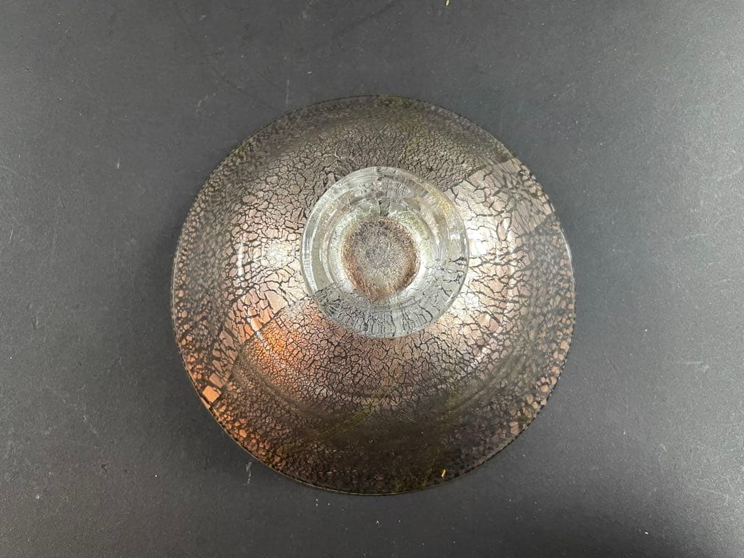 20 最終値下げ　義山 涼風 水崎長寿 ガラス 茶碗 平茶碗 共箱