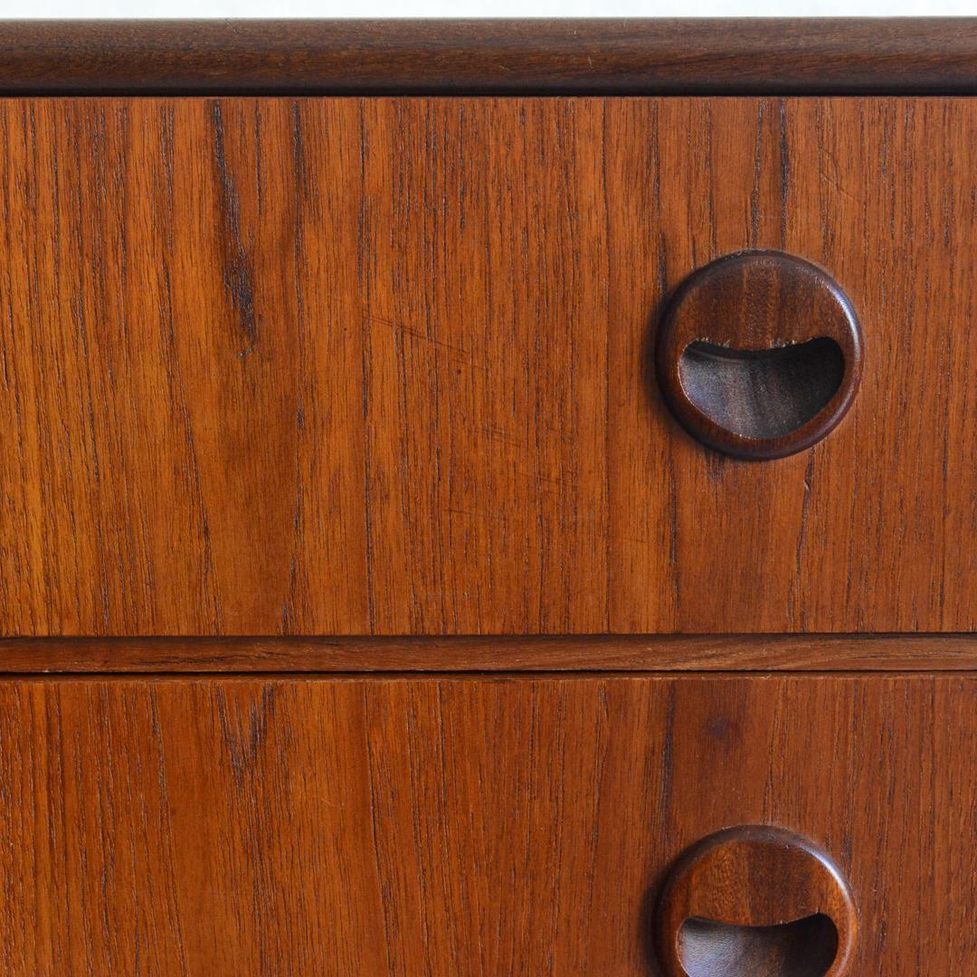 ミルメルシィ　 デンマーク チーク３段チェスト 北欧家具 北欧デザイン