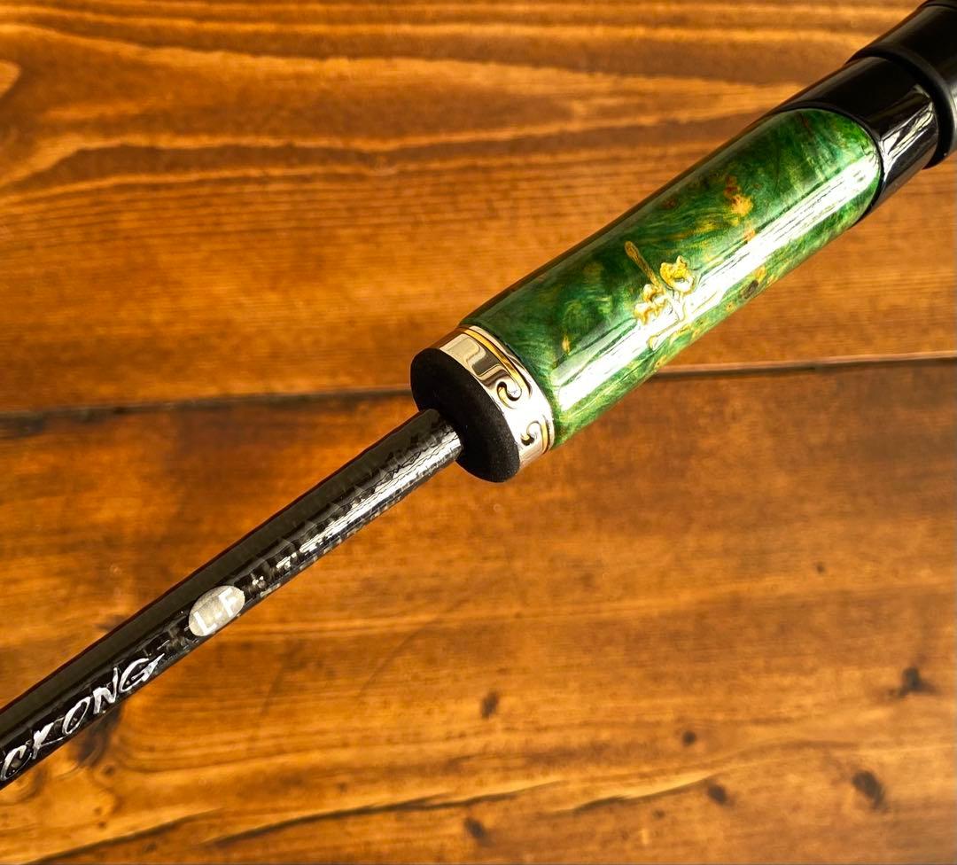 スピニングロッド　S662L バスロッド　バス釣り　トラウト　ウッドグリップ