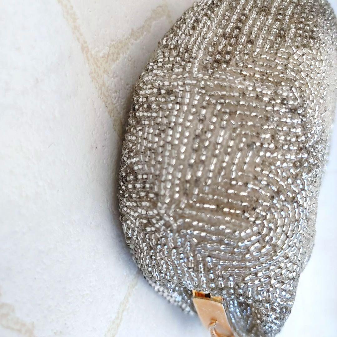 LUMYルミーはしもと ビーズバッグ がま口 栞 鏡付 着物ドレス 希少 美品