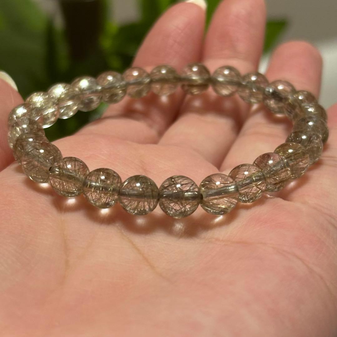 【一点物】最上級レベル シルバールチル 7mm 透明度高 針ミチミチ