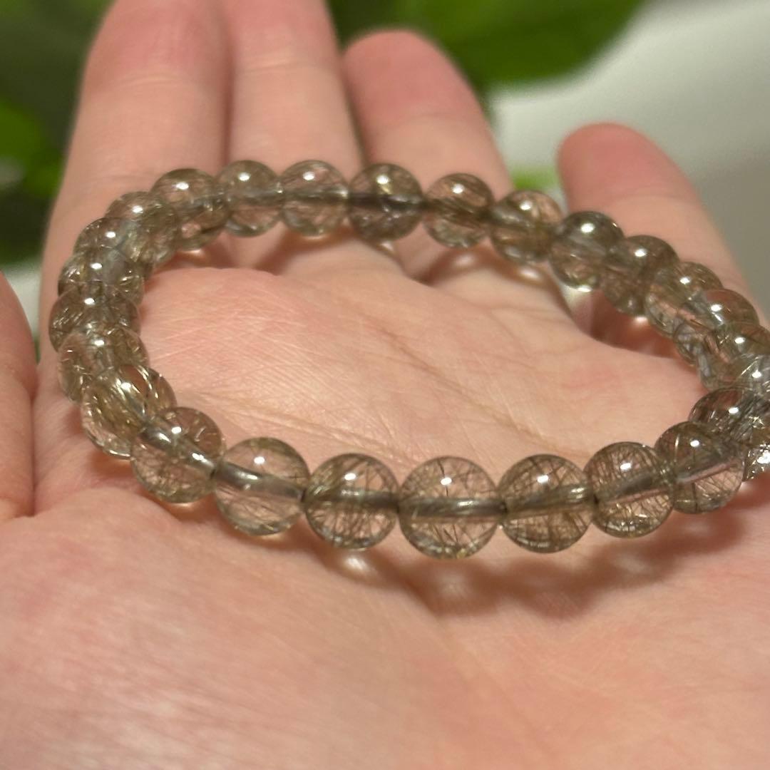 【一点物】最上級レベル シルバールチル 7mm 透明度高 針ミチミチ