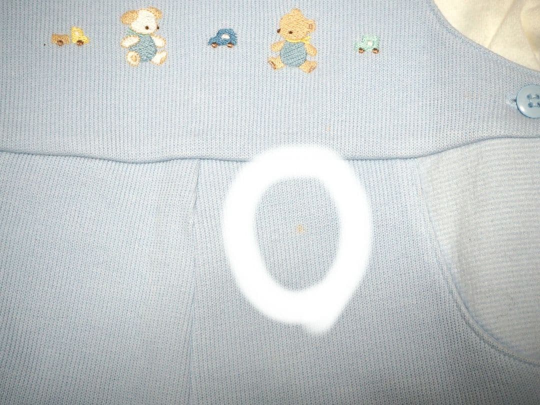 ファミリア サロペット ロンパース オーバーオール ベージュ ブルー 70