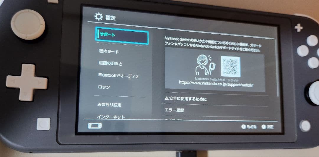 Nintendo Switch Lite 本体 グレー 充電ケーブル付き
