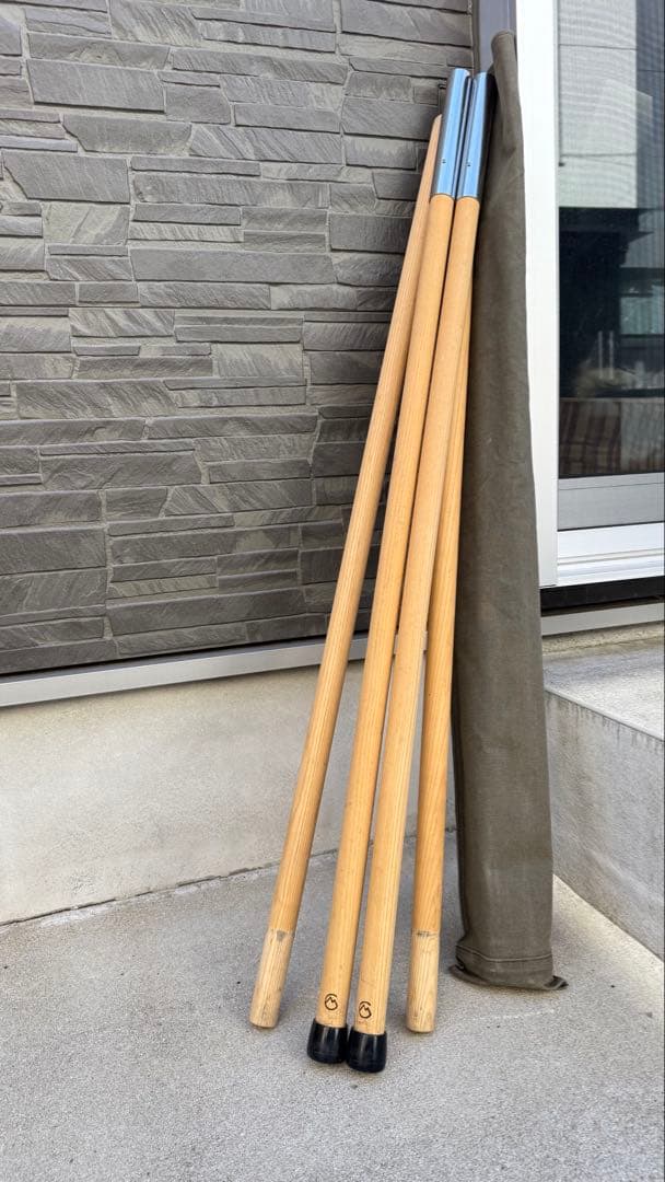 【美品袋付き】CAMP MANIA PRODUCTS / ウッドポール