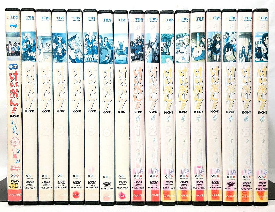 けいおん【1期+2期+劇場版】DVD 全17巻セット