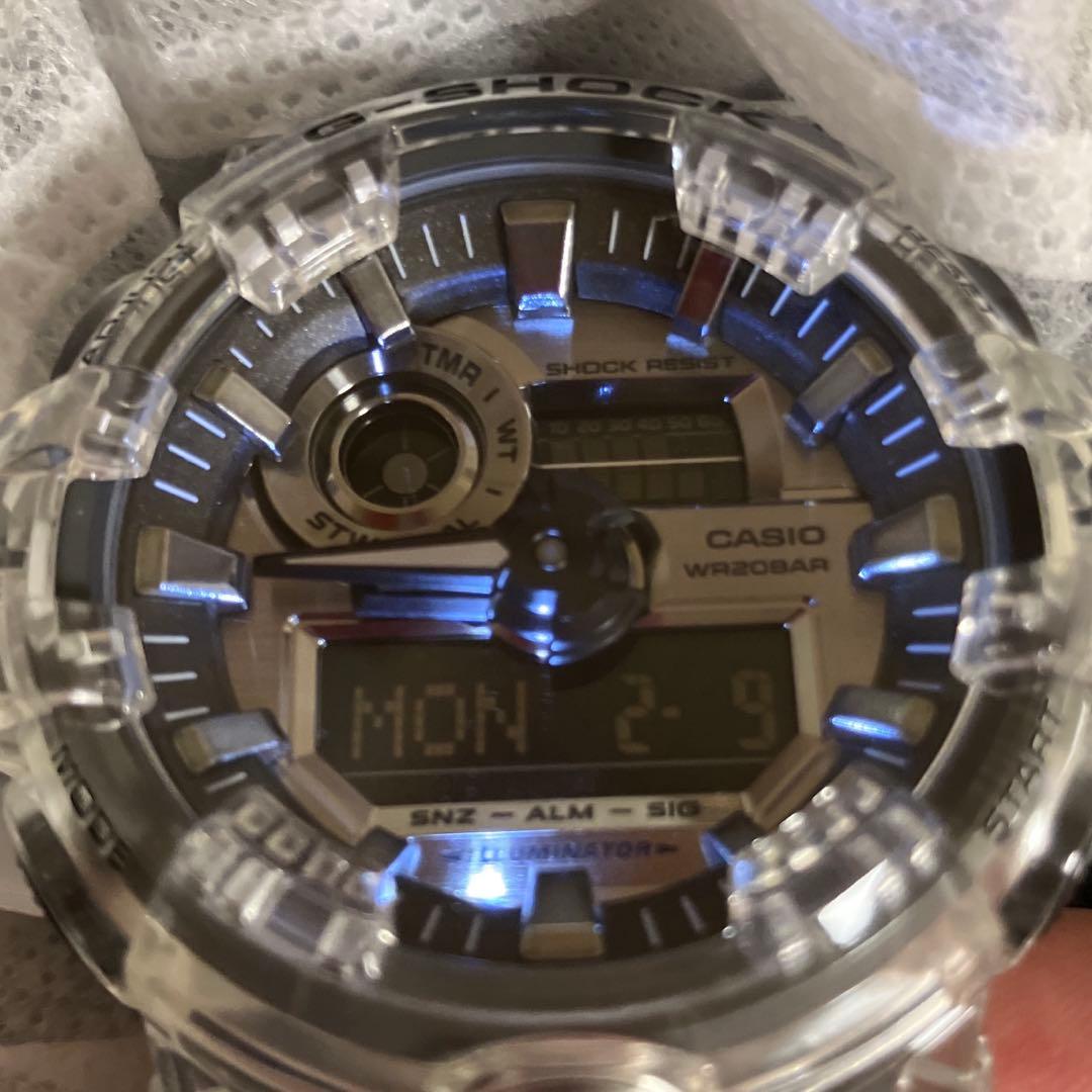 新品未使用　カシオ　G-SHOCK GA-700SK-1 クリア