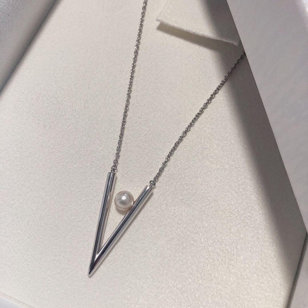 MIKIMOTO ミキモト Vコード ネックレス