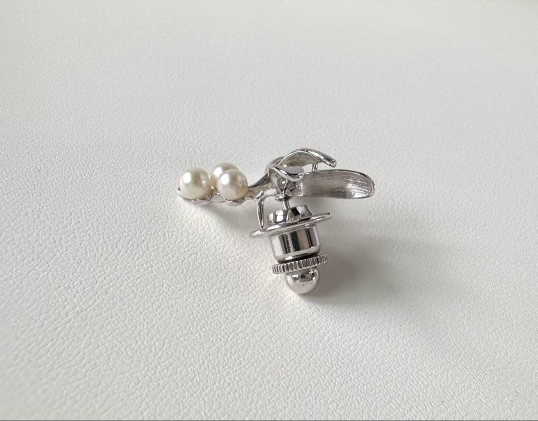 MIKIMOTO アコヤベビーパール ピンプローチ SV