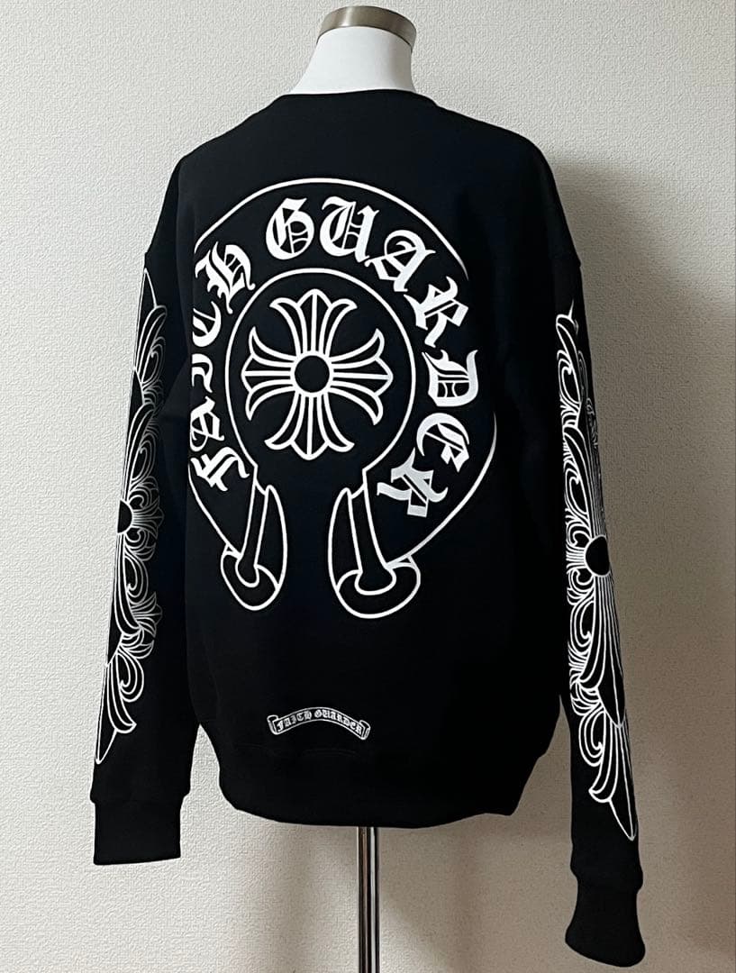 CHROME HEARTS クロムハーツ スエット トレーナー ブラック 裏起毛
