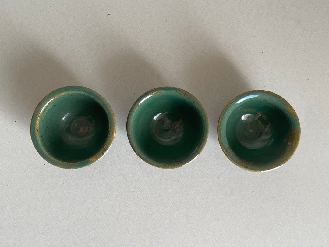 儀間常照 カラカラ おちょこ 豆皿 セット やちむん 焼物 沖縄 酒器 民藝