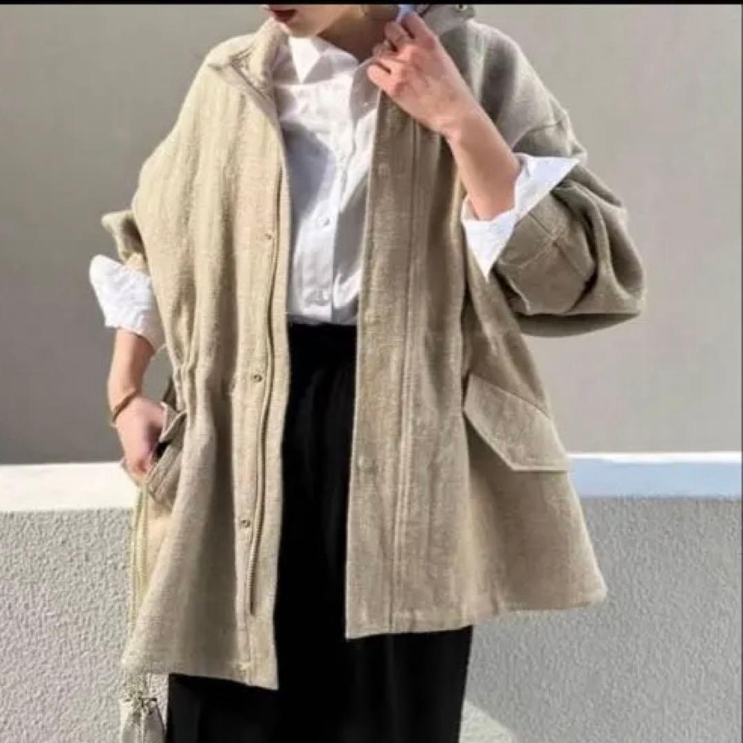 24年モデル✨カレンソロジー　セミウェットリネンツイルブルゾン 定価6.5万円