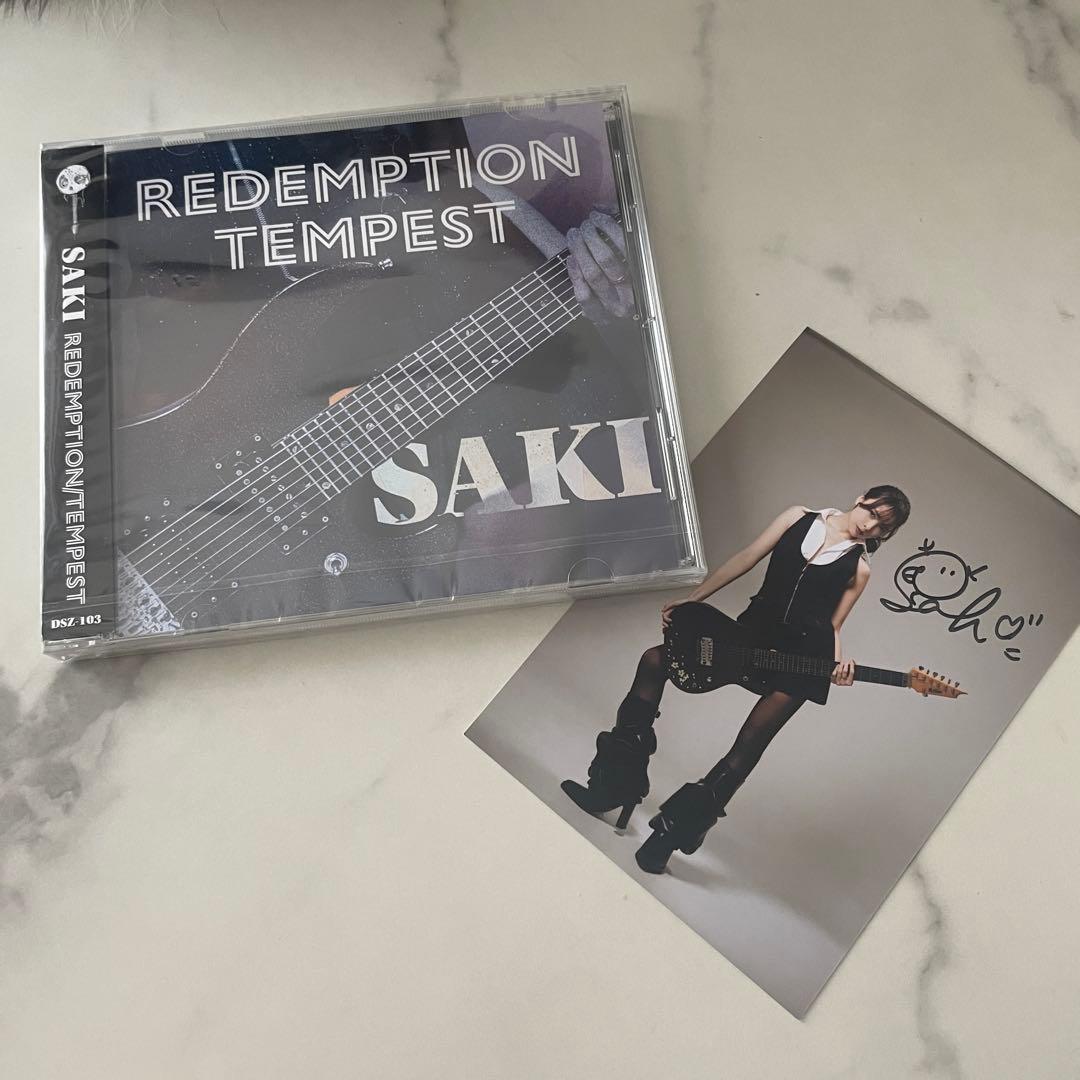 【新品】SAKI REDEMPTION / TEMPEST CD サイン入り写真