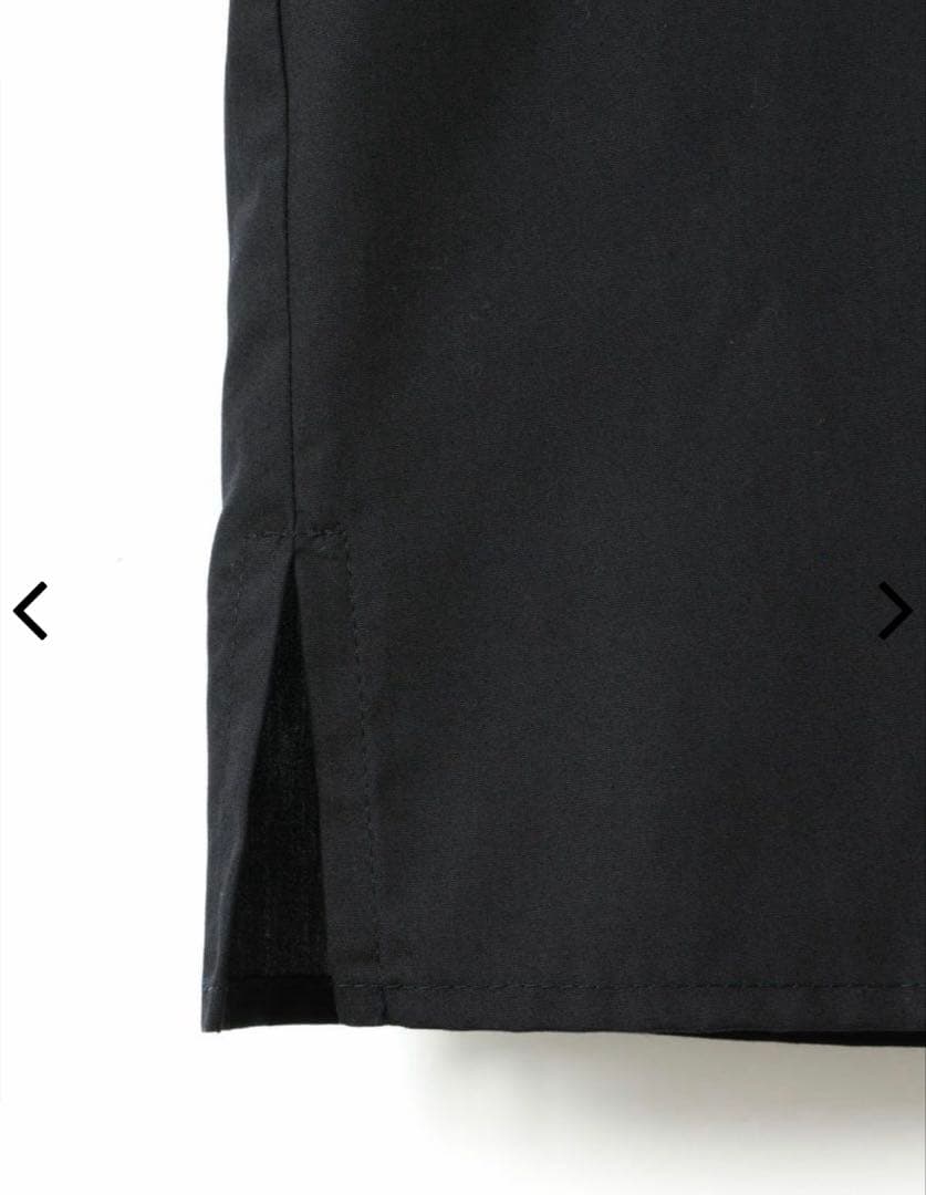 mizuiro ind プリーツカラーシャツ ブラック