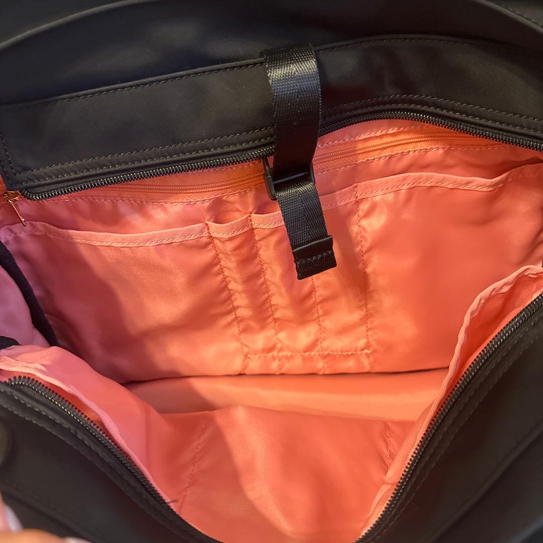 【美品】セレーンエテール　ブラック ビジネスバッグ ショルダーストラップ付き