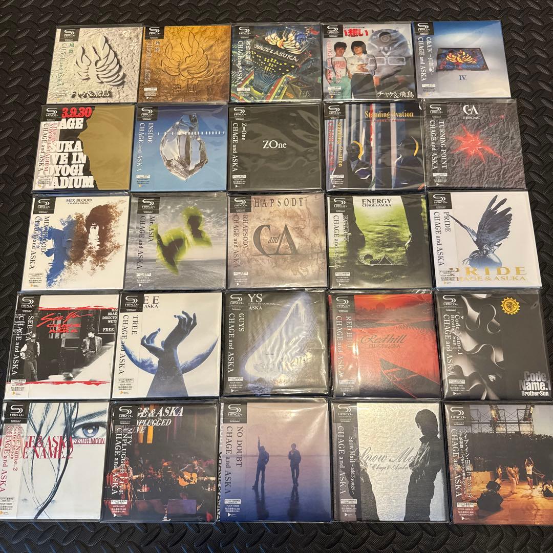 CHAGE and ASKA 紙ジャケットSHM-CDリマスターアルバム全25枚