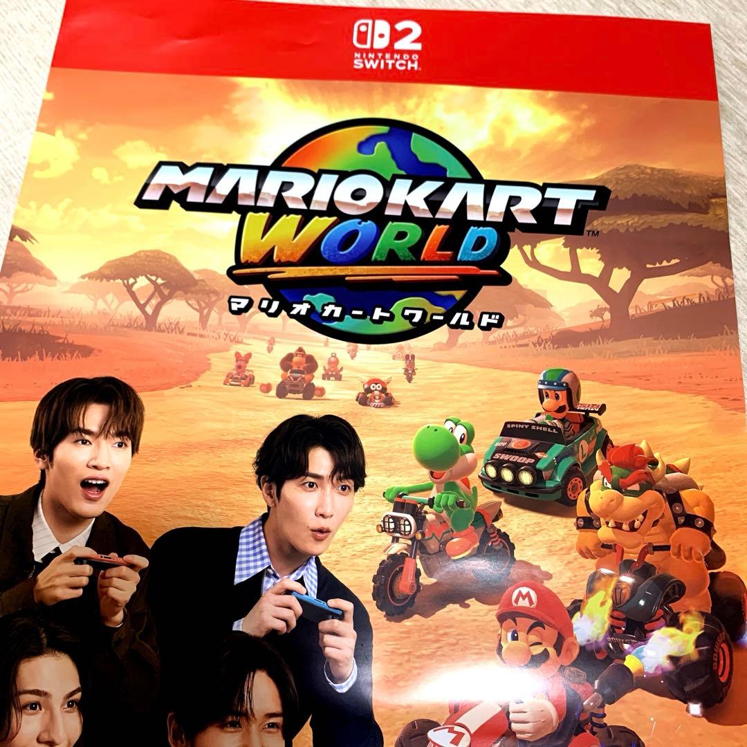 マリオカートワールド　スノーマン　 man 販促用B2ポスター